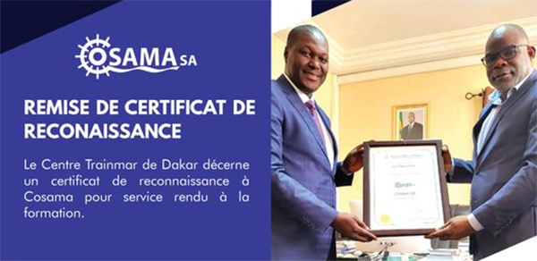 Cérémonie de remise des certificats Iso : Le Cosama triplement récompensé